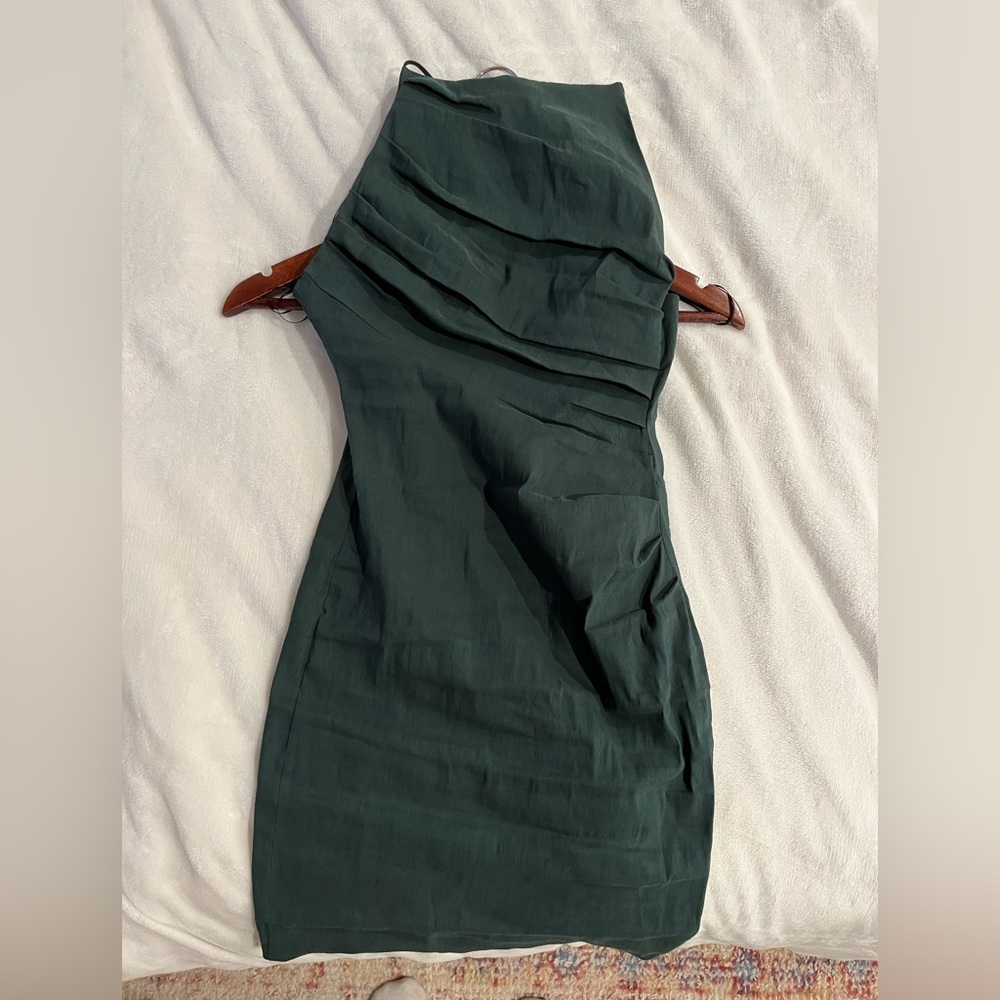 Zara Bottle Green Dress
